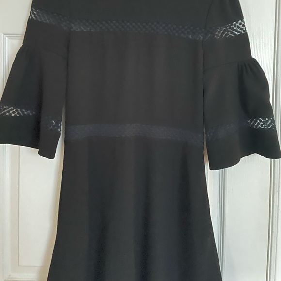 MAJE | Black Dress | Bell Sleeve | Size 2 - Picture 9 of 11
